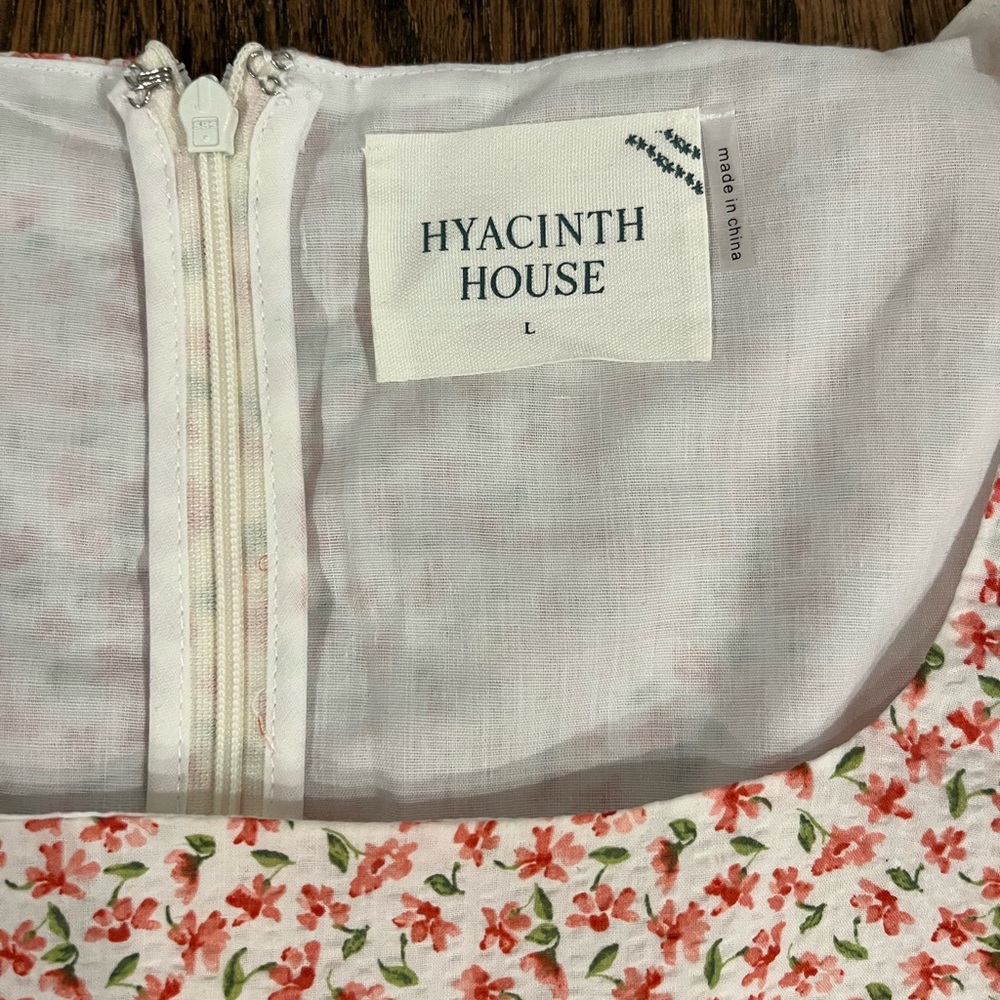 NWT Tuckernuck Hyacinth House Floral Clemons Puff Sleeve Blouse Size L - Picture 4 of 6